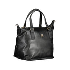 Schwarze Polyester-Damenhandtasche