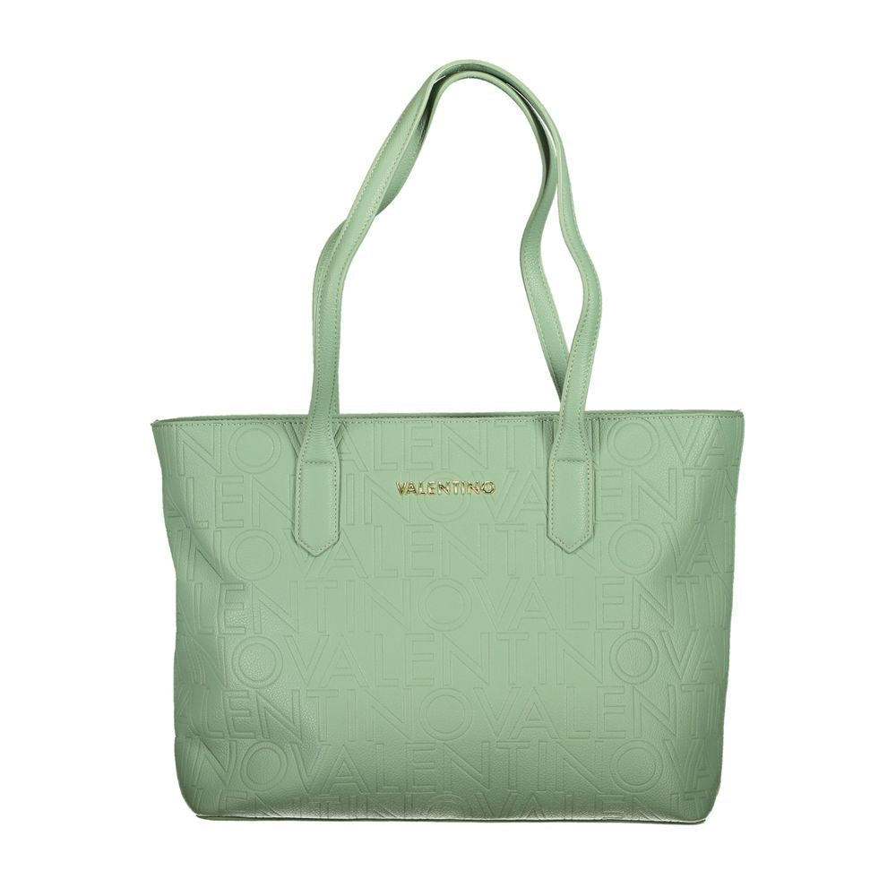 Borsa a mano da donna in poliuretano verde