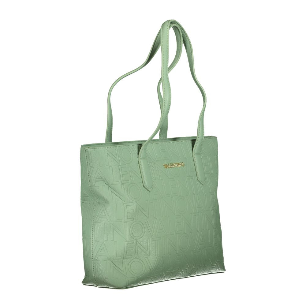 Borsa a mano da donna in poliuretano verde