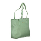 Borsa a mano da donna in poliuretano verde