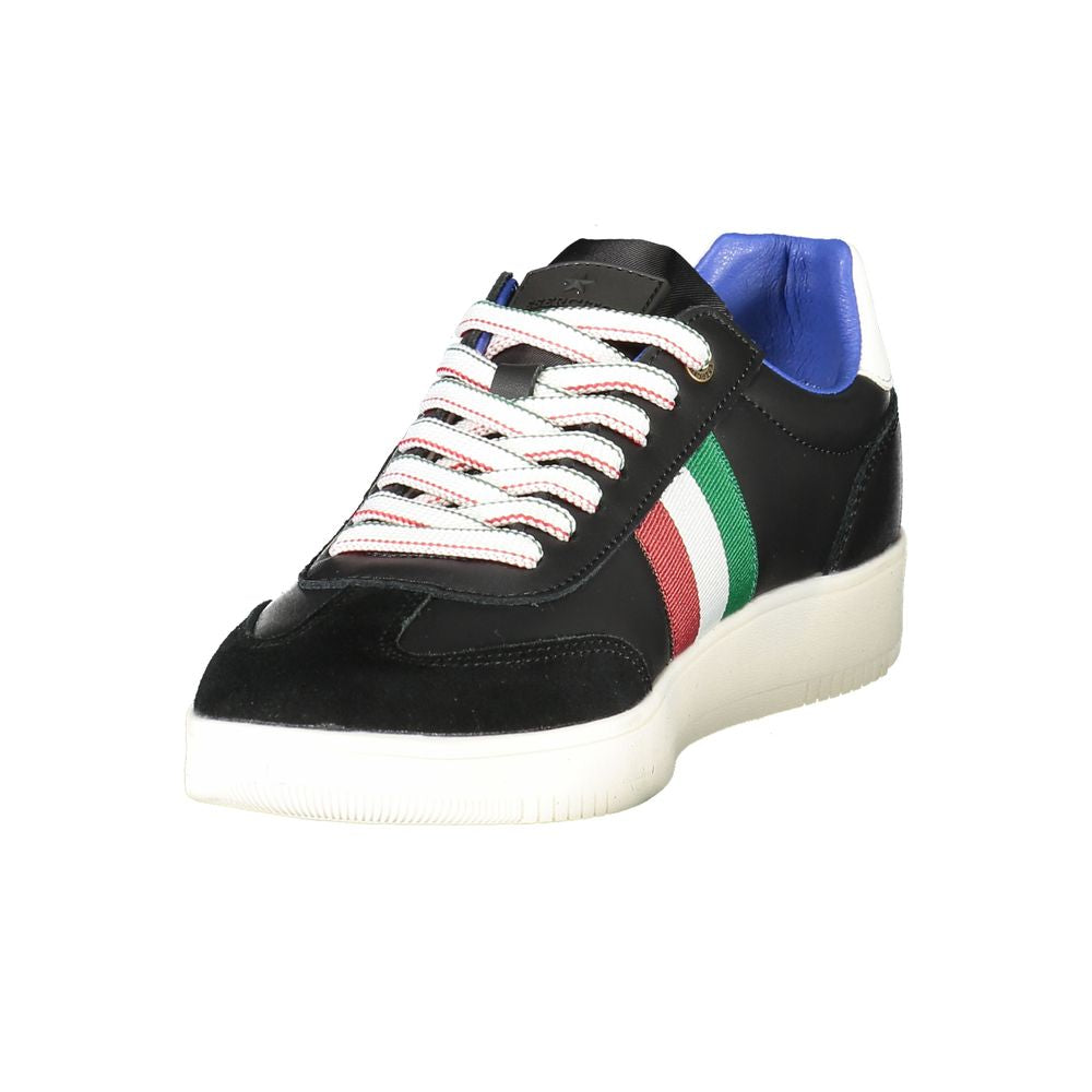Herren-Sneaker aus schwarzem Leder