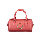 Rote Polyurethan-Damenhandtasche