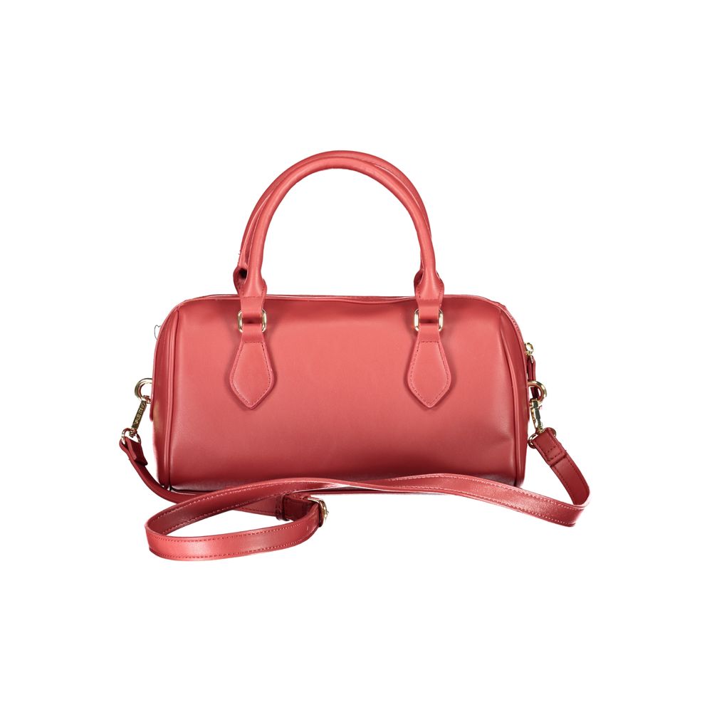 Rote Polyurethan-Damenhandtasche