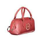 Rote Polyurethan-Damenhandtasche