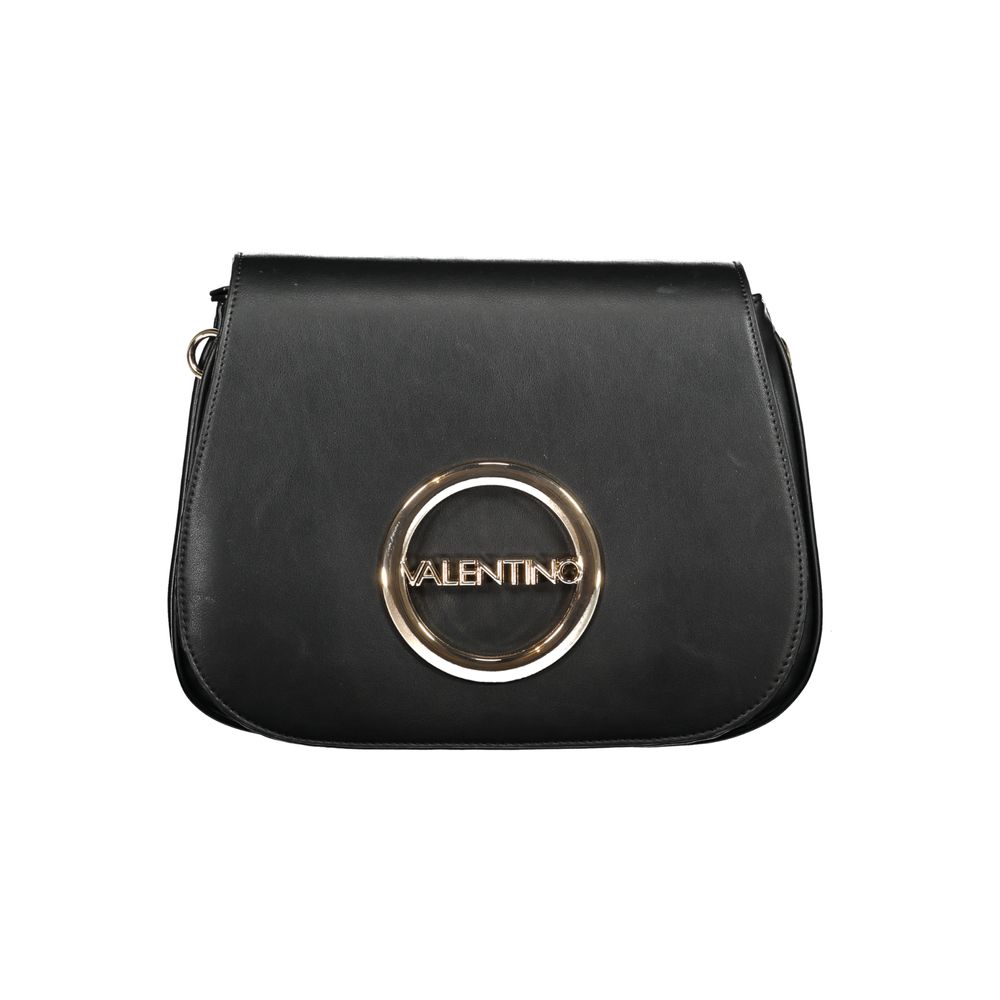 Schwarze Damenhandtasche aus Polyurethan