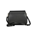 Schwarze Damenhandtasche aus Polyurethan