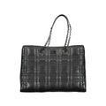 Schwarze Polyester-Damenhandtasche