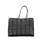 Schwarze Polyester-Damenhandtasche