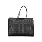 Schwarze Polyester-Damenhandtasche