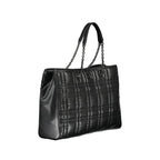 Schwarze Polyester-Damenhandtasche