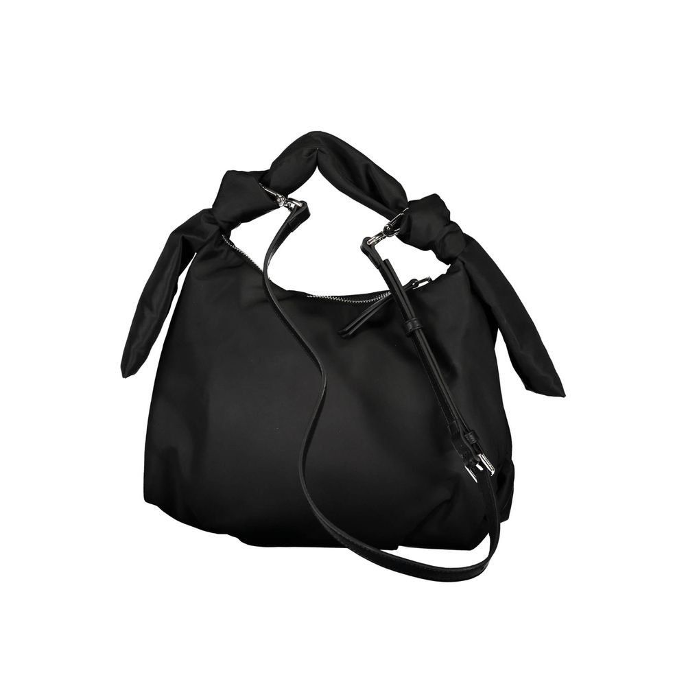 Schwarze Polyester-Damenhandtasche
