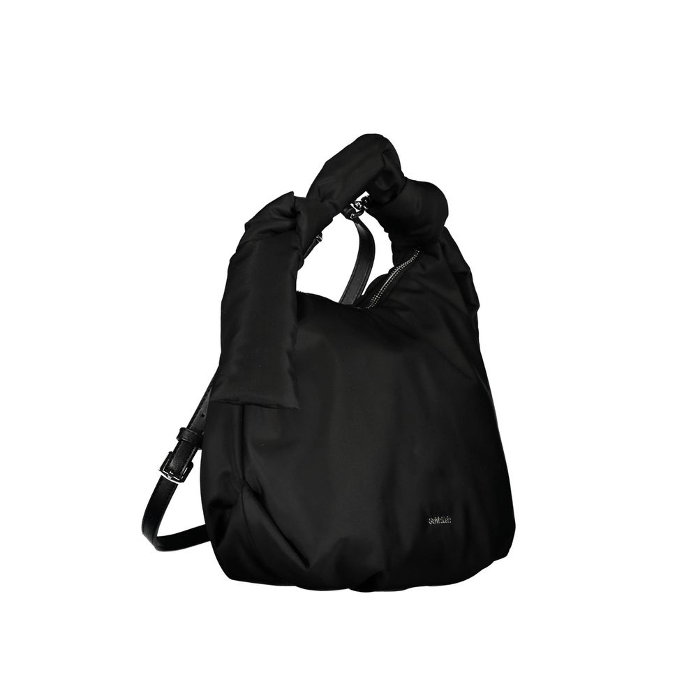 Schwarze Polyester-Damenhandtasche