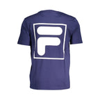 Blaues Baumwoll-Herren-T-Shirt