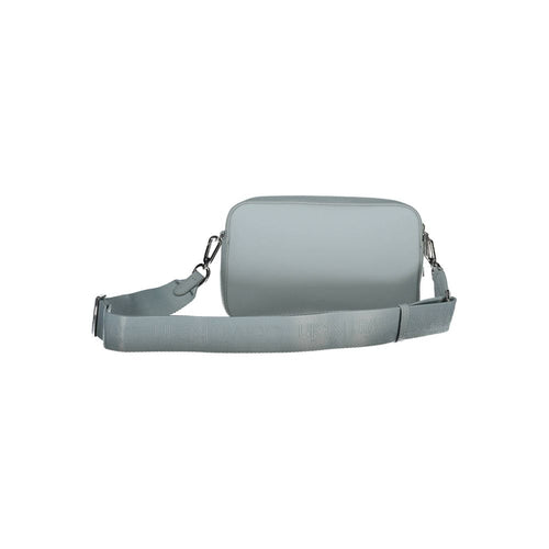 Blue Polyester Women's Handbag