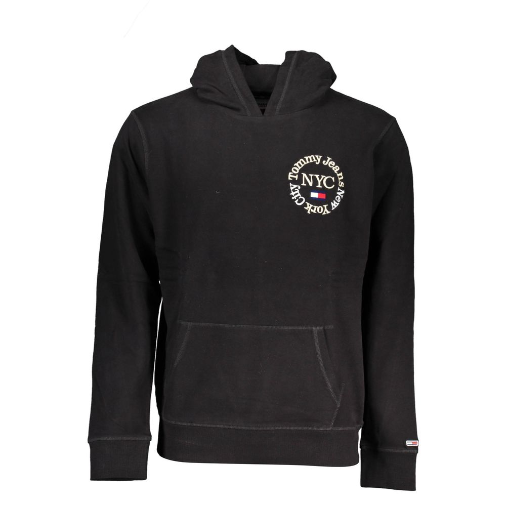 Schwarzer Herrenpullover aus Baumwolle