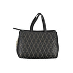 Nero Poliuretano Donna Bag with Adjustable and Removable Strap