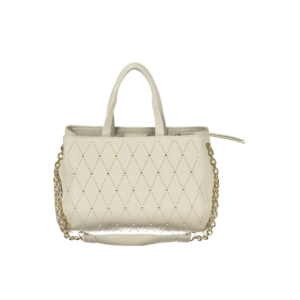 Weiße Damenhandtasche aus Polyurethan