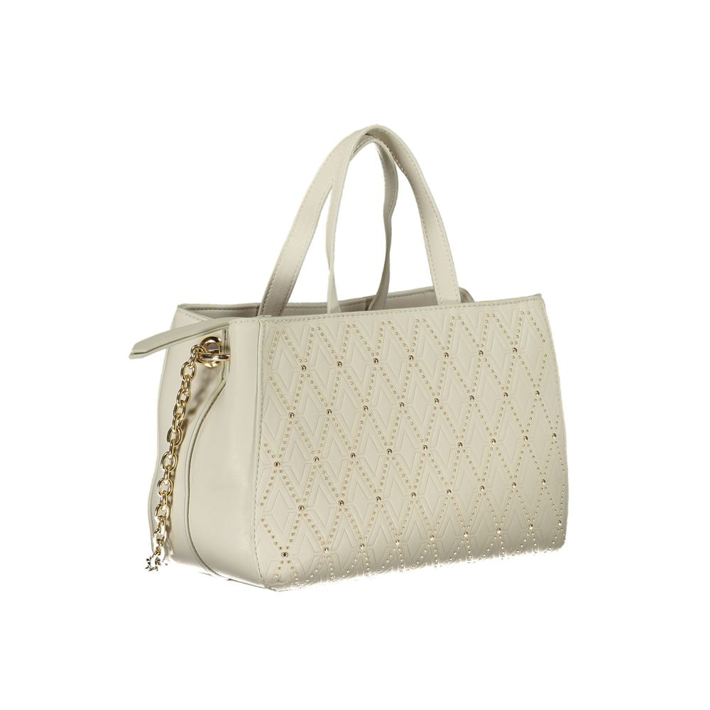 Weiße Damenhandtasche aus Polyurethan