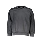 Schwarzer Polyester Herrenpullover