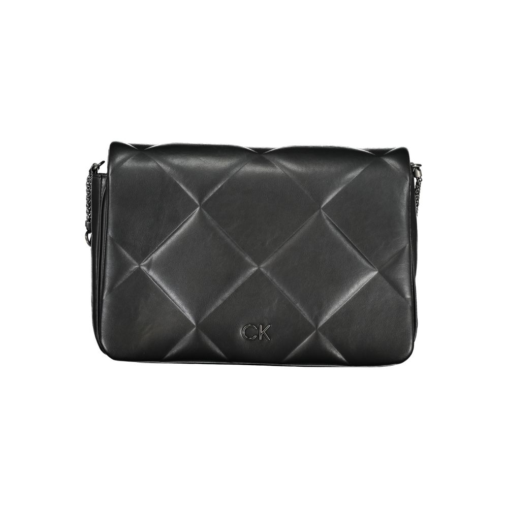Borsa a tracolla da donna in poliestere nero