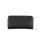 Black Polyester Women Wallet