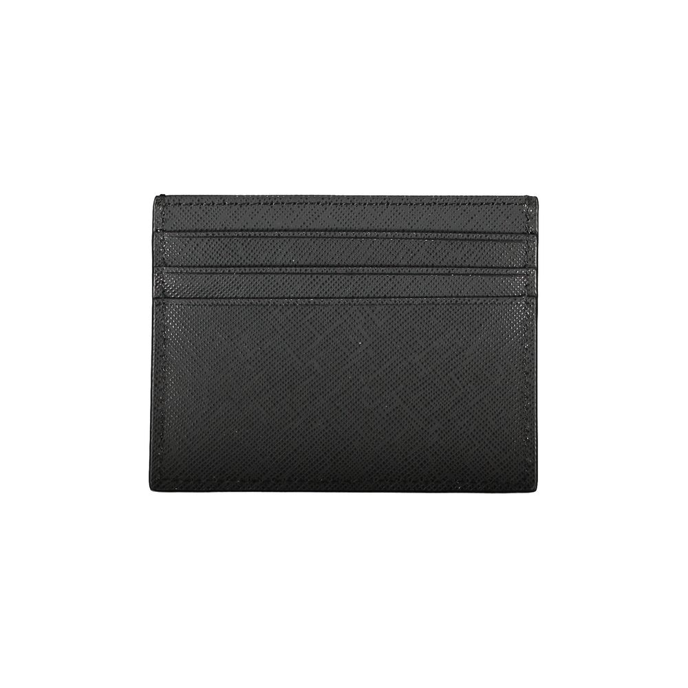 Herrenbrieftasche aus schwarzem Leder