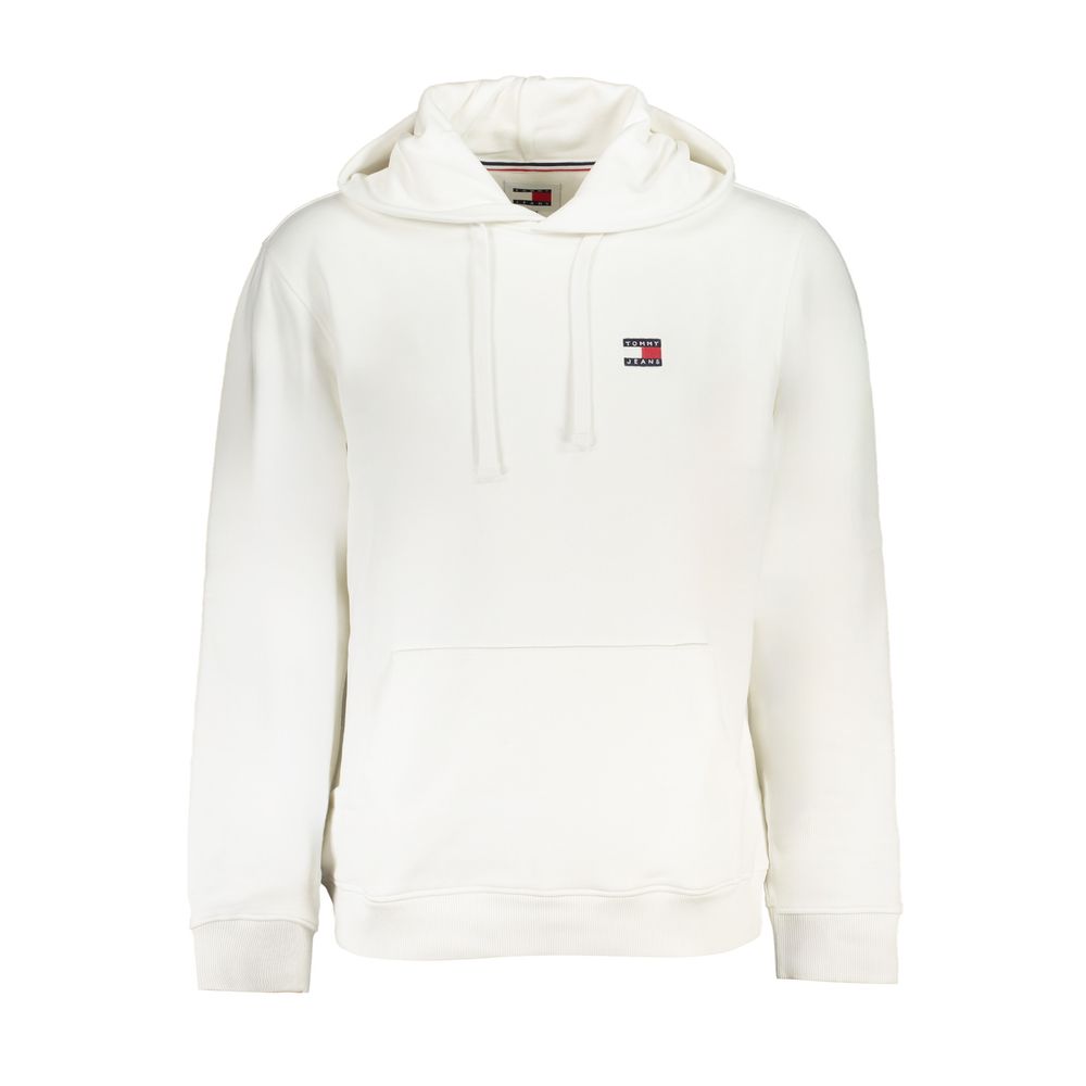 Felpa con Cappuccio da Uomo in Cotone Bianco