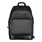 Black Polyester Men's Backpack