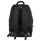 Black Polyester Men's Backpack
