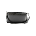 Black Polyurethane Women Handbag