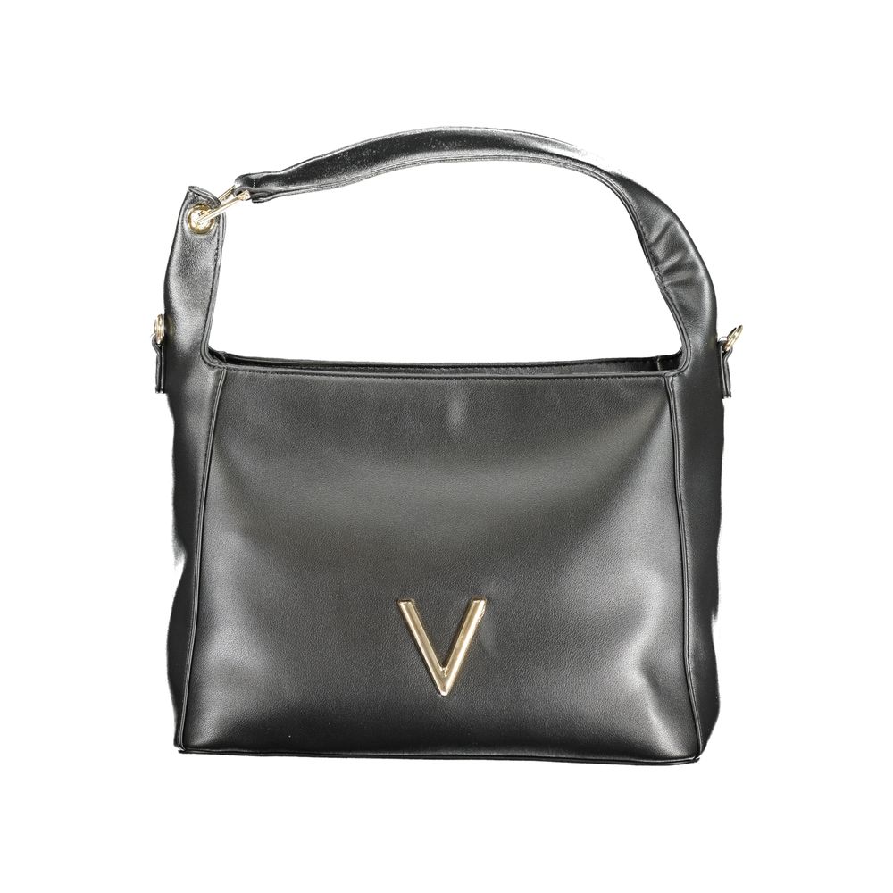 Schwarze Damenhandtasche aus Polyurethan