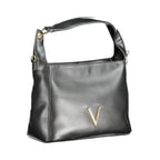 Schwarze Damenhandtasche aus Polyurethan