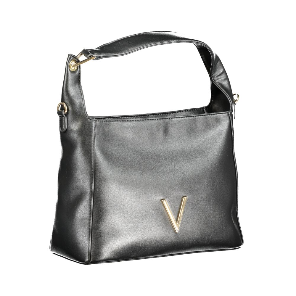Schwarze Damenhandtasche aus Polyurethan