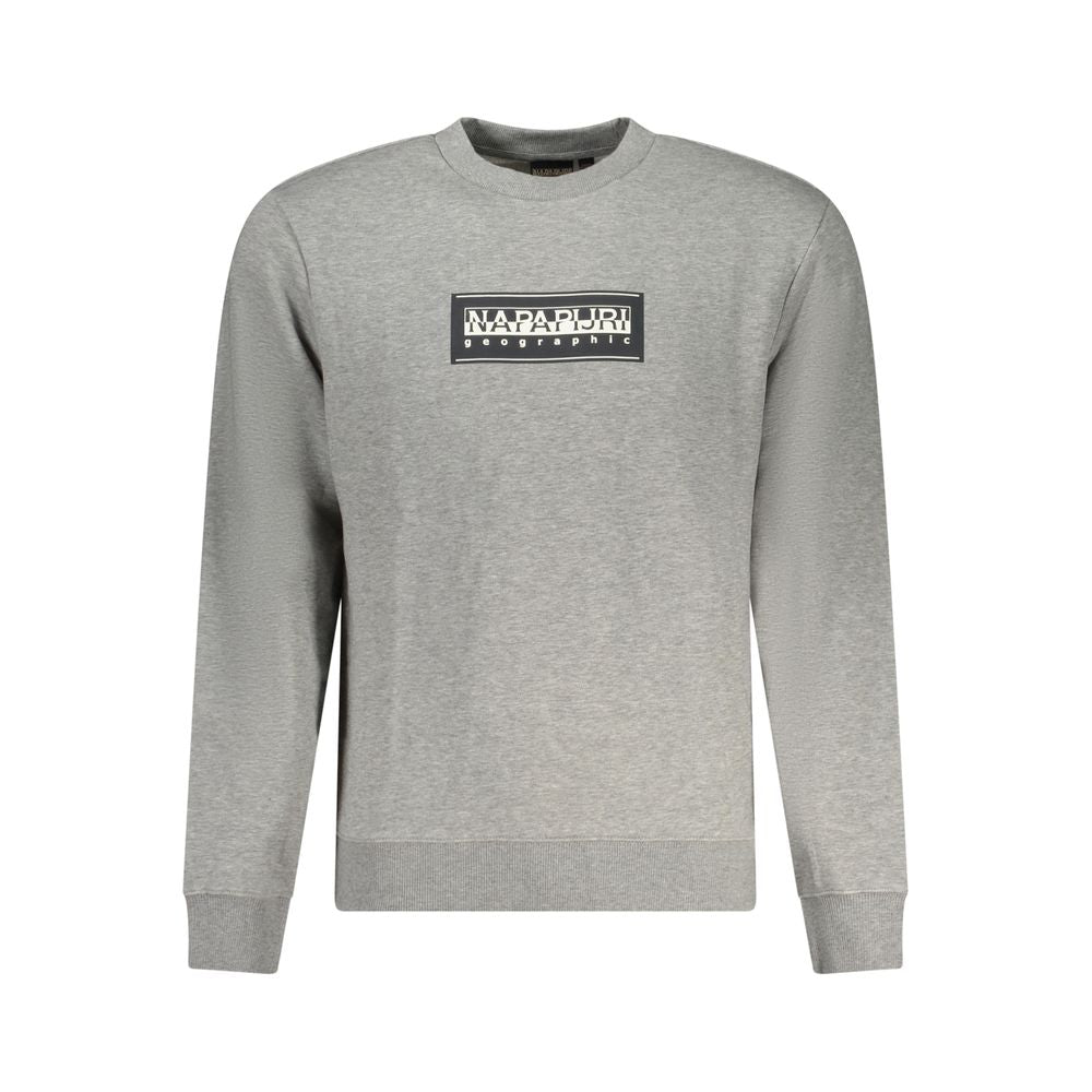 Felpa da uomo in cotone grigio