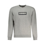 Felpa da uomo in cotone grigio