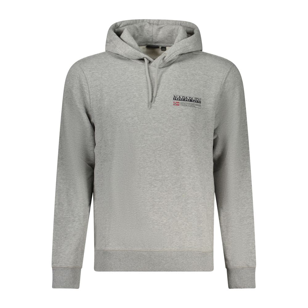 Grauer Baumwollpullover für Herren