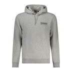 Grauer Baumwollpullover für Herren