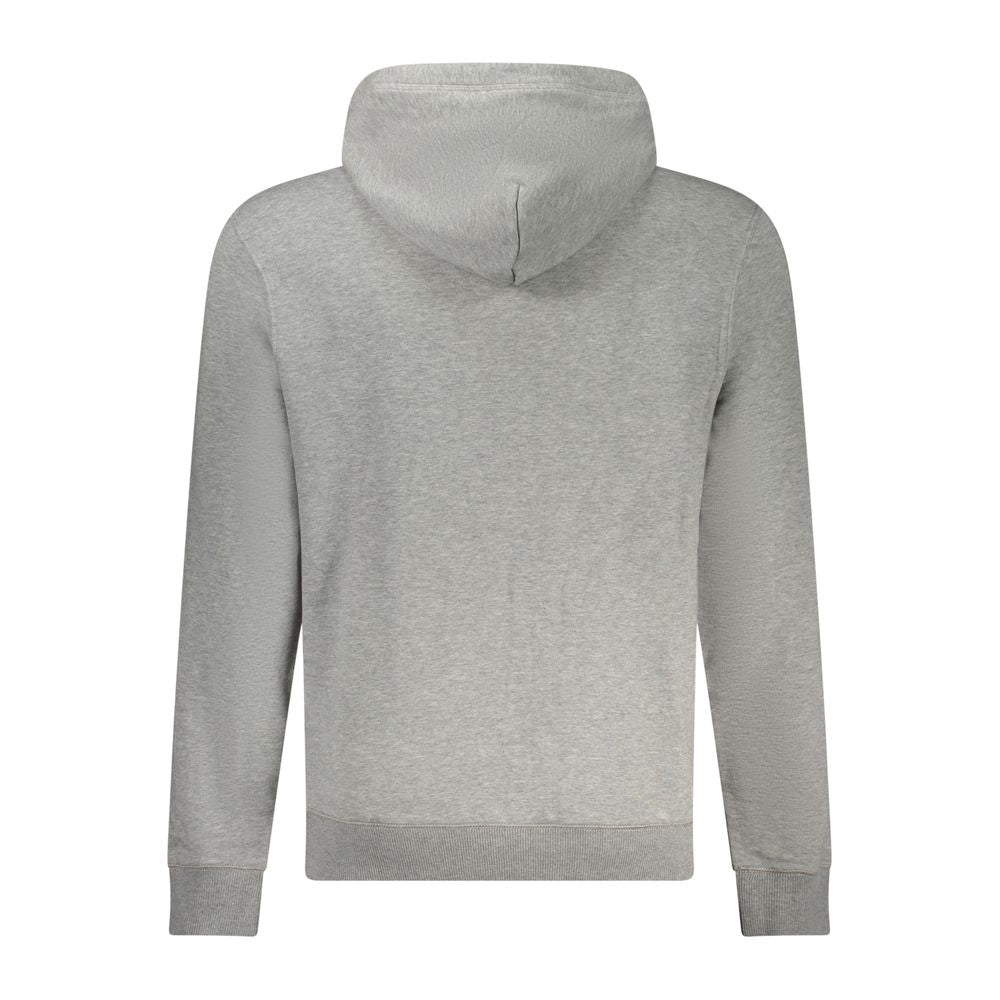 Grauer Baumwollpullover für Herren
