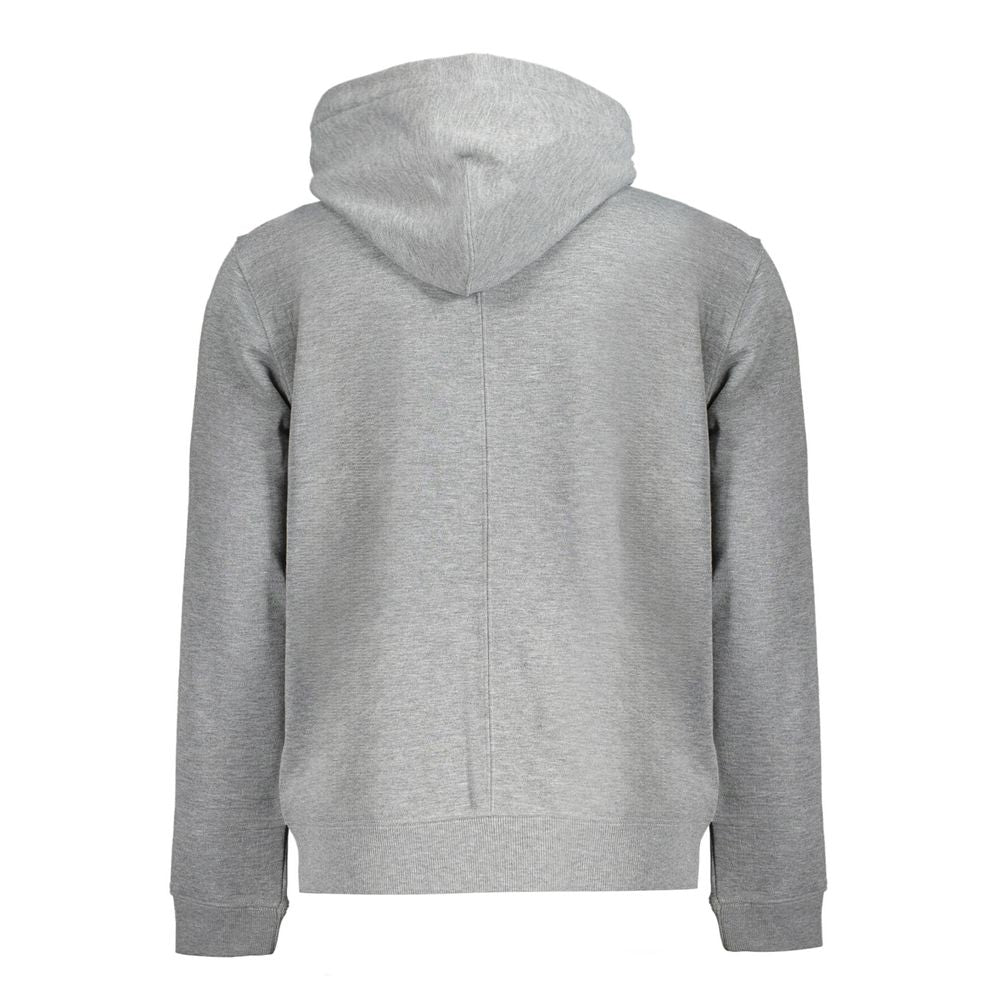 Grey Polyester Men's Hoodie
