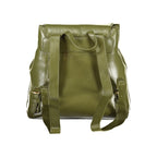 Green Polyurethane Women's Backpack
