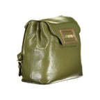 Green Polyurethane Women's Backpack