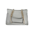Borsa da donna in poliuretano grigio