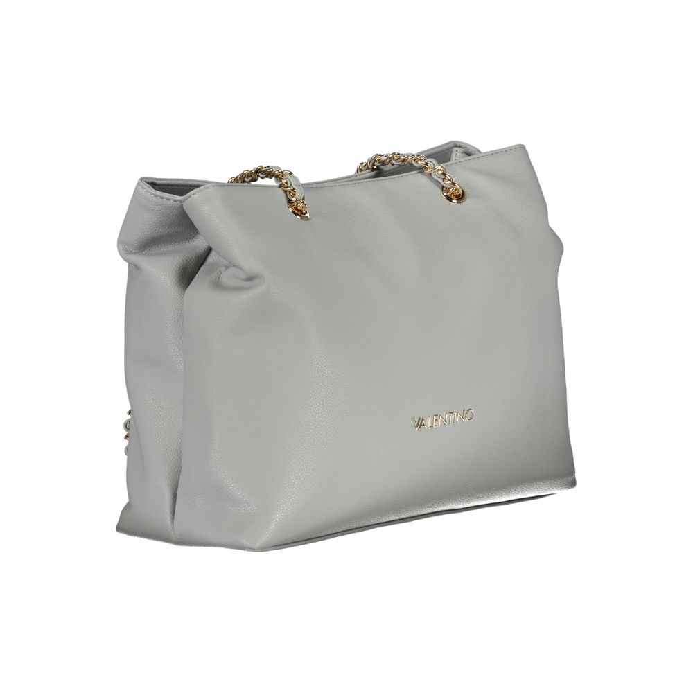 Borsa da donna in poliuretano grigio