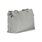 Borsa da donna in poliuretano grigio