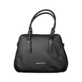 Schwarze Damenhandtasche aus Polyurethan