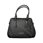 Schwarze Damenhandtasche aus Polyurethan