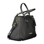 Schwarze Damenhandtasche aus Polyurethan