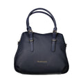 Damenhandtasche aus blauem Polyurethan