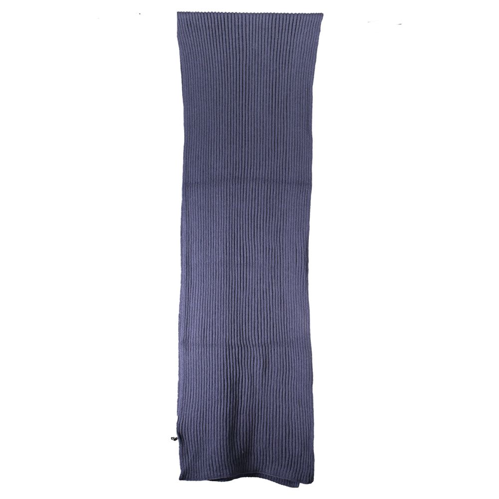 Blauer Baumwollschal für Herren