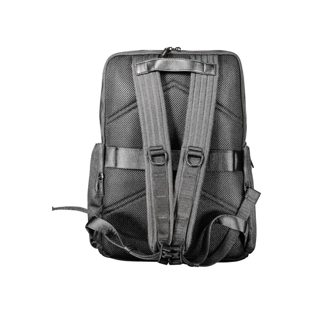 Rucksack für Herren aus schwarzem Polyester
